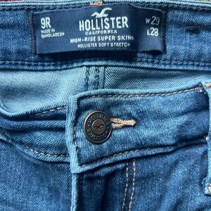 Hollister Blue High-Rise Skinny Jeans